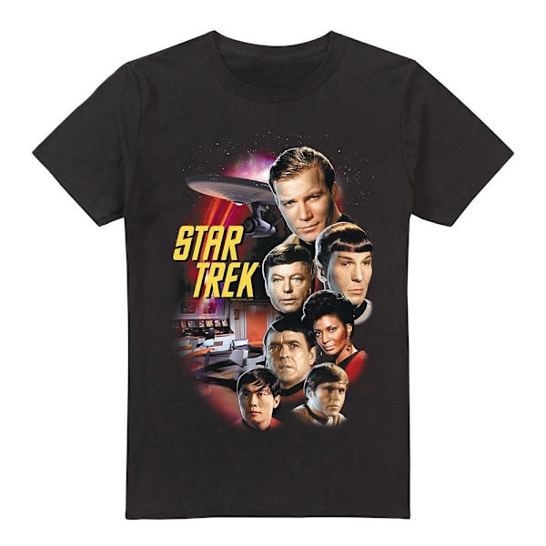 Star Trek Herr The Classic Crew T-Shirt 3XL Svart Black 3XL