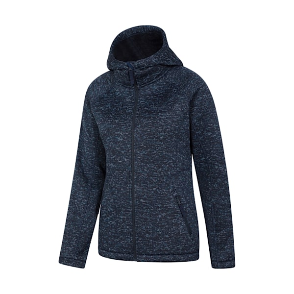 Mountain Warehouse Dam/Damer Nevis Faux Fur Fodrad Full Zip Navy 16 UK