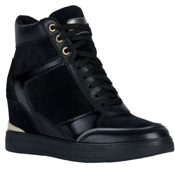 Geox Dam/Dam D Maurica B Sneakers i mocka 7.5 UK Svart Black 7.5 UK