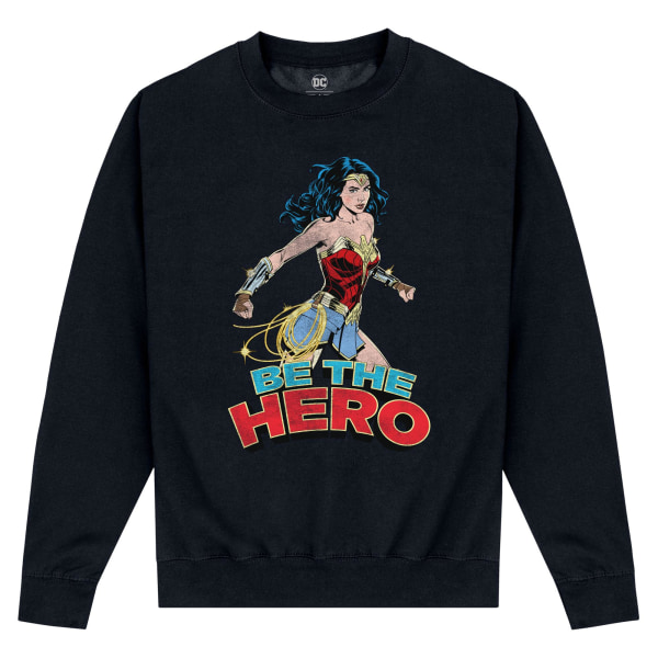 Wonder Woman Unisex Adult Be The Hero Sweatshirt S Svart Black S
