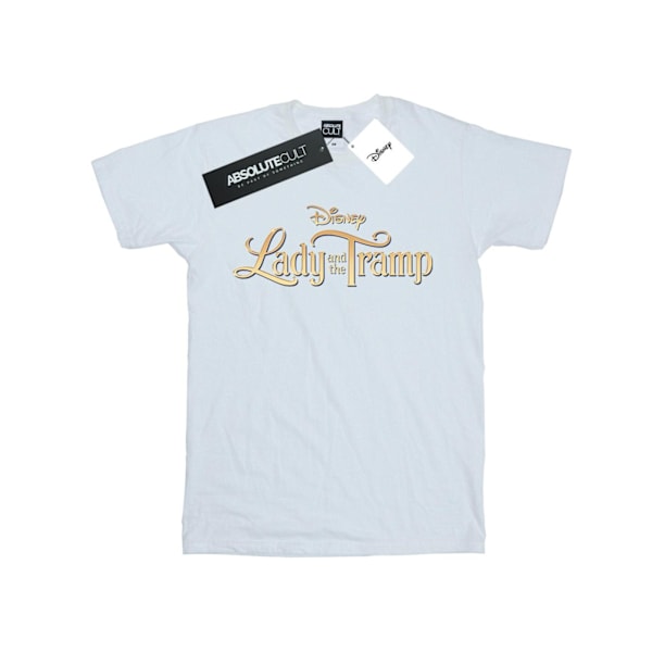 Disney Dam/Kvinnor Lady Och Lufsen Klassisk Logotyp Bomullspojke White 4XL