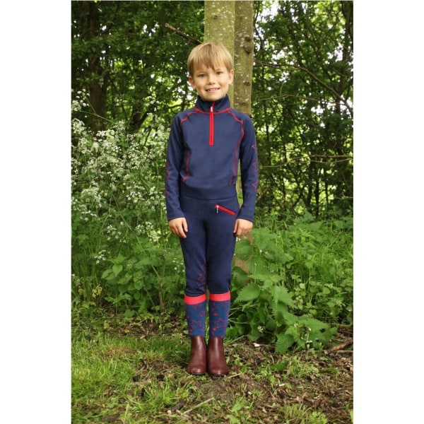 HYPERFORMANCE Barn/barn Stella ridtights 9-10 år Na Navy/Red 9-10 Years