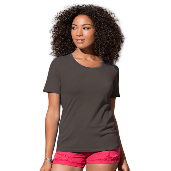Stedman Dam/Kvinnor Stjärnor T-shirt XS Mörk Choklad Brun Dark Chocolate Brown XS