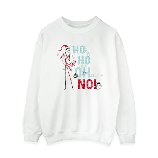 Disney Dam/Kvinnor The Nightmare Before Christmas Ho Ho No Sweatshirt White 5XL