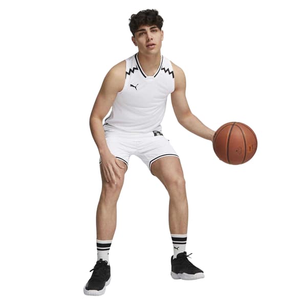 Puma Herr Hoops Team Game Performance Basketlinne XXS Vit White XXS