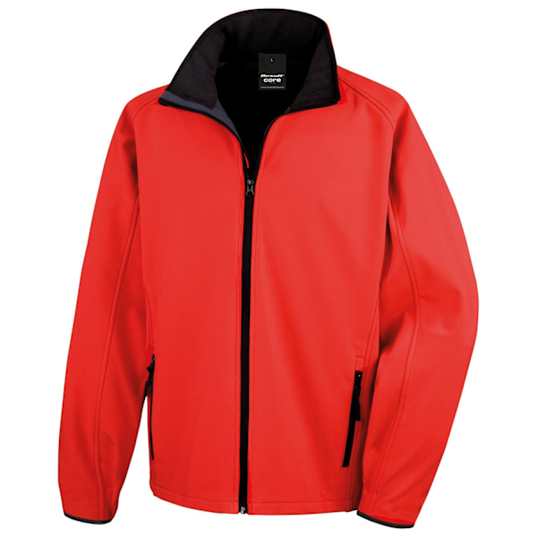 Result Core Mens Printable Soft Shell Jacket L Röd/Svart Red/Black L