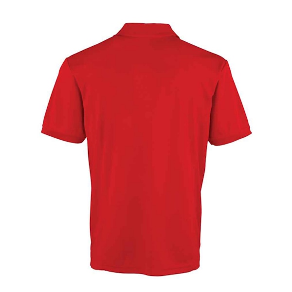 Premier Mens Coolchecker Pique Polo Shirt M Röd Red M