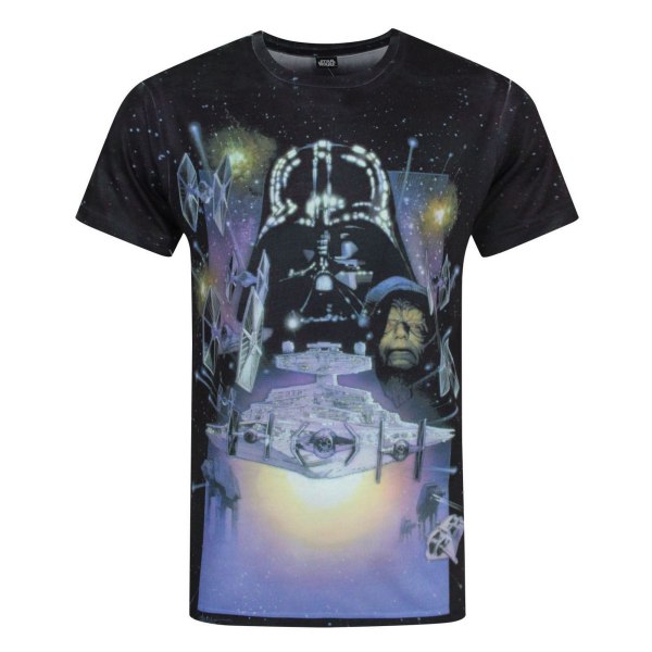 Star Wars Mens Empire Strikes Back Sublimation T-Shirt L Multic Multicoloured L