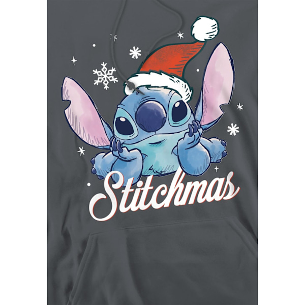 Lilo & Stitch Herr A Stitchmas Jul Hoodie M Kol Charcoal M