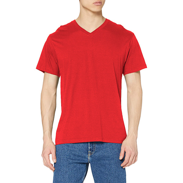 Stedman Herr Klassisk V-ringad T-shirt XL Scarlet Red Scarlet Red XL