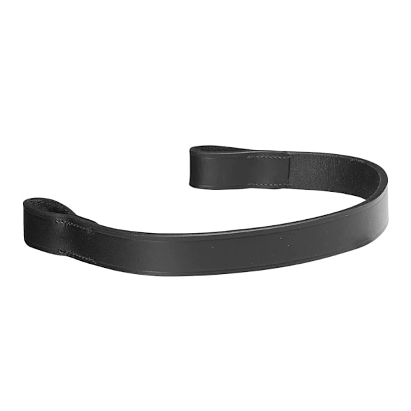 Velociti Rapida Platt Läder Häst Pannband Ponny Svart Black Pony