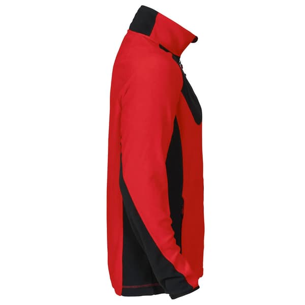 Projob Herr Prio Microfleece Raglan Fleecejacka 3XL Röd Red 3XL
