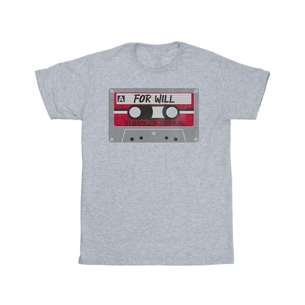 Netflix Boys Stranger Things Kassett Till Will T-Shirt 12-13 År Sports Grey 12-13 Years