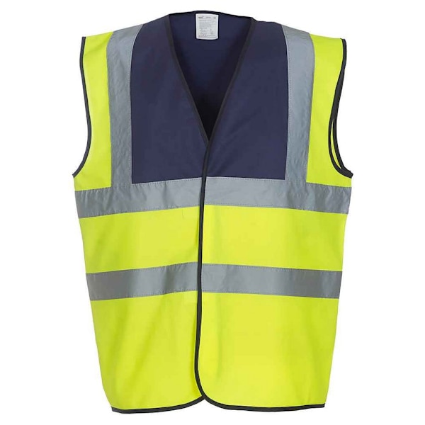 Yoko herr Band & Brace Hi-Vis väst L marinblå/gul Navy/Yellow L