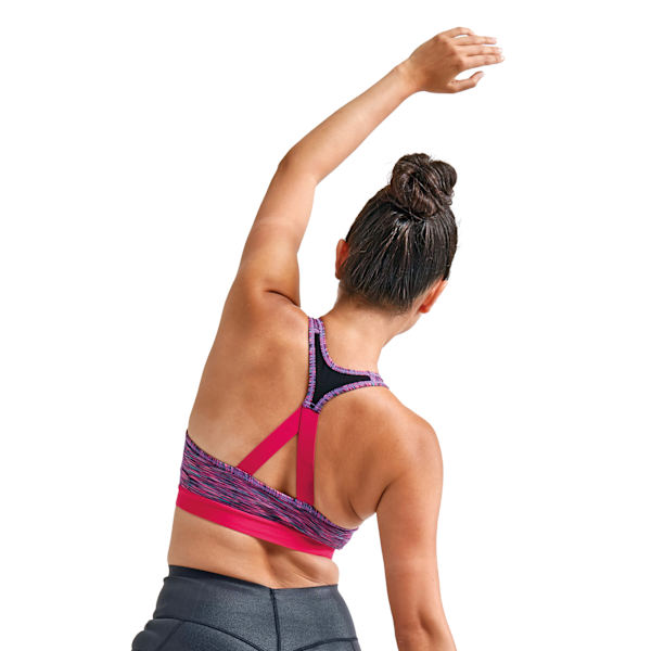 TriDri Sport-BH för kvinnor/damer (medium support) M S Space Pink M