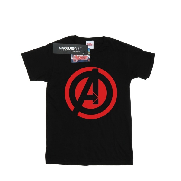 Avengers Assemble Herr Solid Logo T-shirt bomull 3XL svart Black 3XL