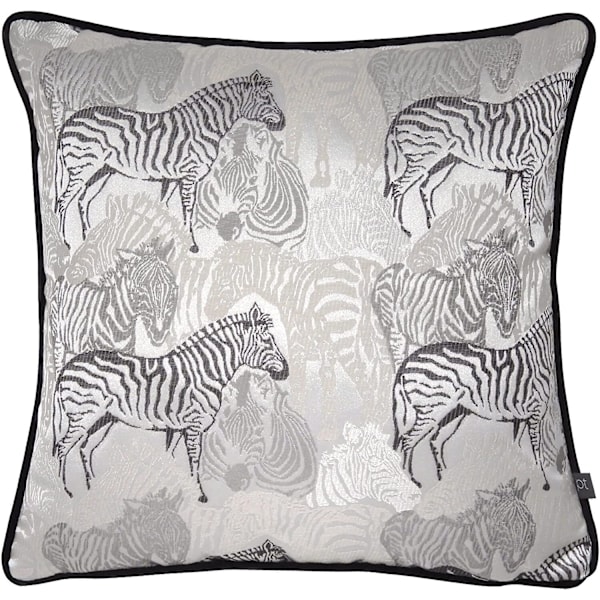 Prestigious Textiles Damara Zebra Kuddfodral 43cm x 43cm Dus Dusk Grey 43cm x 43cm