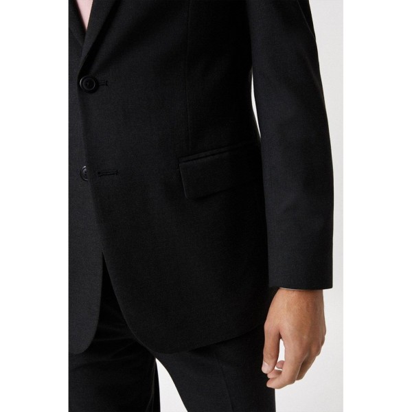 Burton Mens Essential Single-Breasted Slim Suit Jacket 44R Char Charcoal 44R