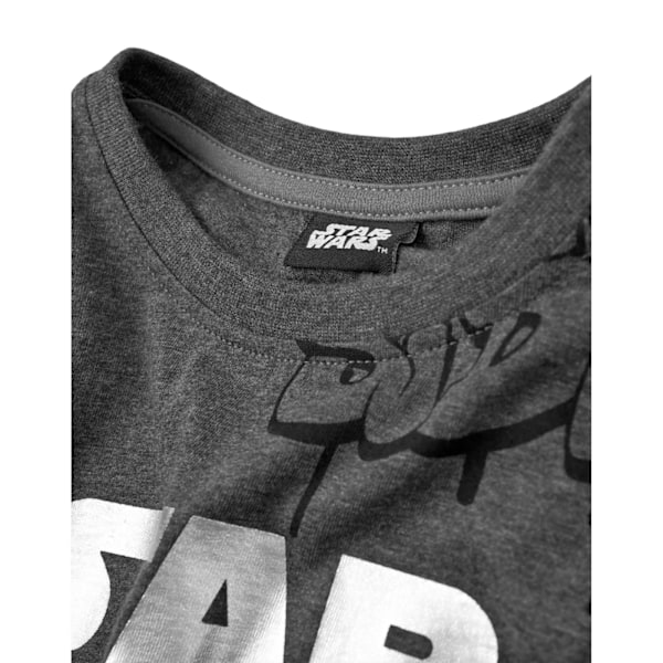 Star Wars Pojkar Darth Vader T-shirt 5-6 år Grå Grey 5-6 Years