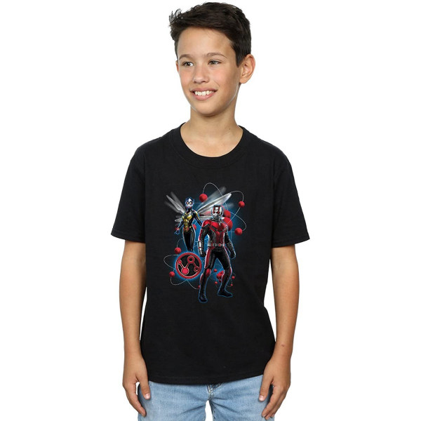 Ant-Man And The Wasp Boys Particle Pose T-shirt i bomull 7-8 år Black 7-8 Years