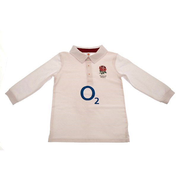 England RFU Rugbytröja för småbarn 18-23 månader Vit/Blå/Röd White/Blue/Red 18-23 Months