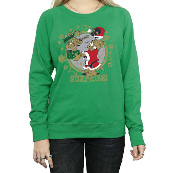 Tom And Jerry Dam/Damer Jul Överraskning Sweatshirt S Irländsk Grön Irish Green S