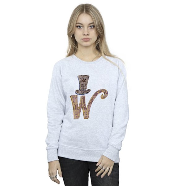 Willy Wonka Dam/Dam W Logotyp Mössa Sweatshirt M Sports Grey Sports Grey M