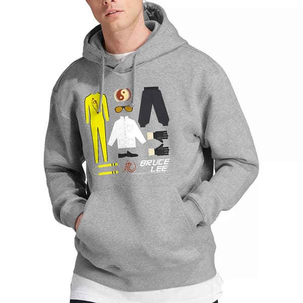 Bruce Lee Unisex vuxen presentförpackning melerad huvtröja M atletisk Athletic M