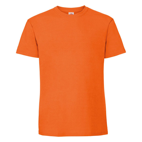 Fruit Of The Loom Mens Iconic 195 Ringspun Premium T-shirt S UK Orange S UK