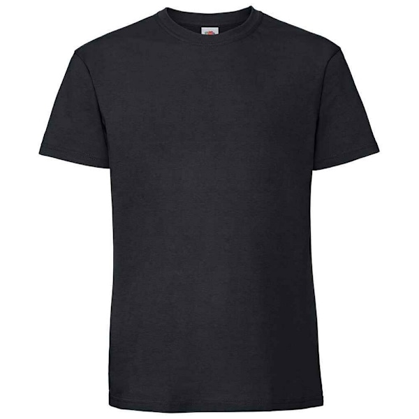 Fruit Of The Loom Mens Ringspun Premium T-Shirt 2XL Svart Black 2XL