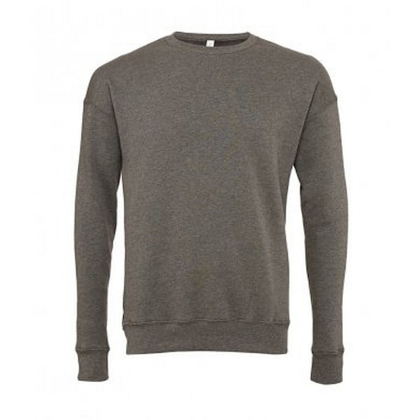 Bella + Canvas Unisex Drop Shoulder Sweatshirt L Deep He Deep Heather L