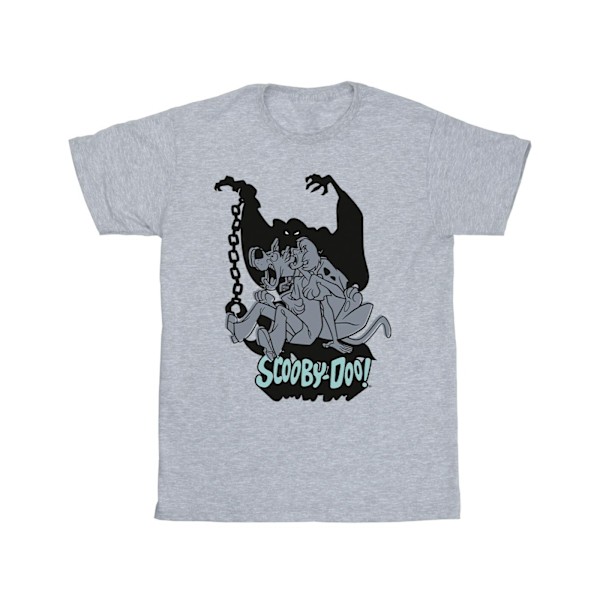 Scooby Doo Boys Scared Jump T-Shirt 3-4 år Sports Grey Sports Grey 3-4 Years