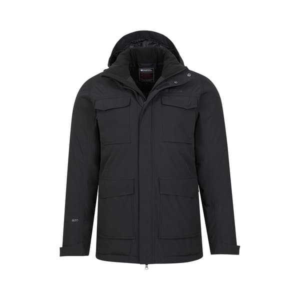 Mountain Warehouse Herr Concord Extreme Down Lång Jacka Black XXL