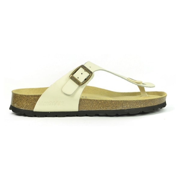Sanosan Dam/Dam Geneve Designer Lädersandaler 7 UK Elfenben Ivory 7 UK
