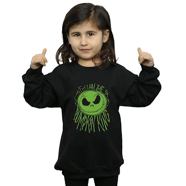Disney Girls Nightmare Before Christmas Pumpkin King Sweatshirt Black 9-11 Years