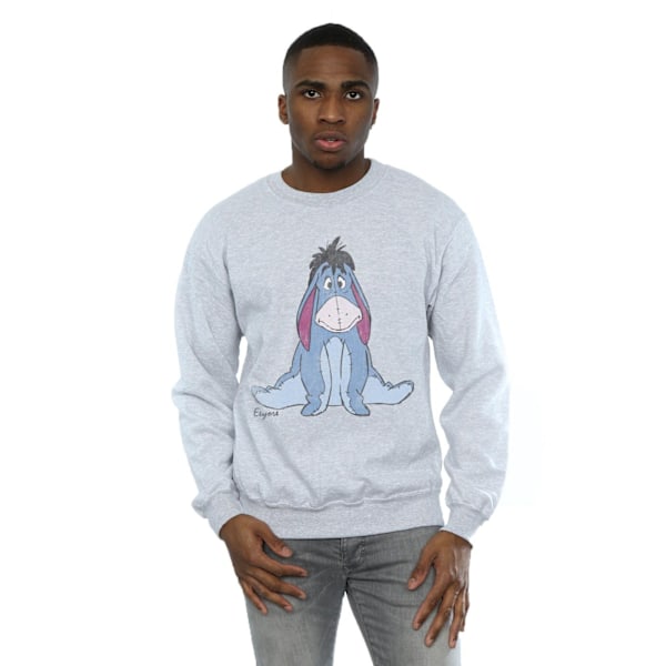 Disney Herr Winnie The Pooh Classic Eeyore Sweatshirt M Sports Sports Grey M