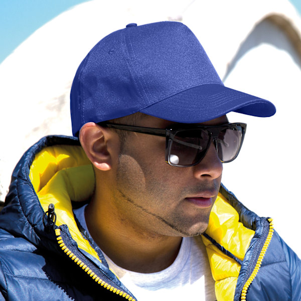 Result Unisex Core Boston 5 Panel Printers Baseball Cap (2-pack) Royal One Size
