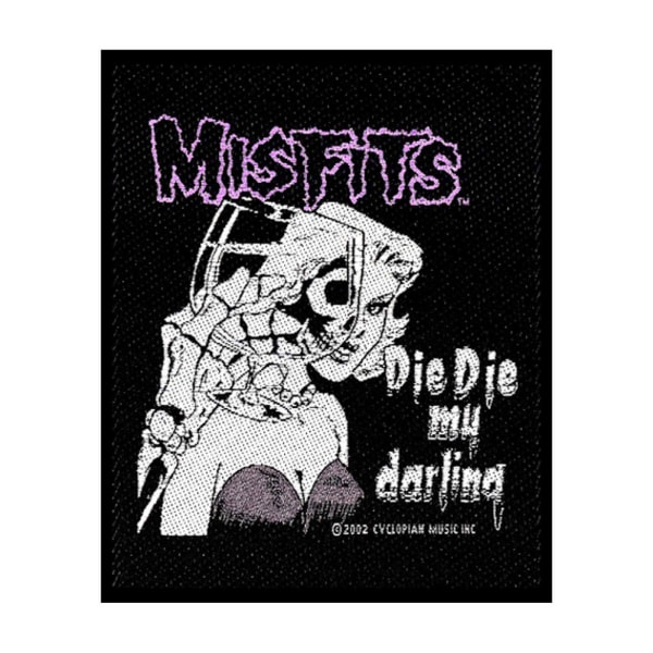 Misfits Die Die My Darling Standard Patch One Size Svart/Vit Black/White One Size