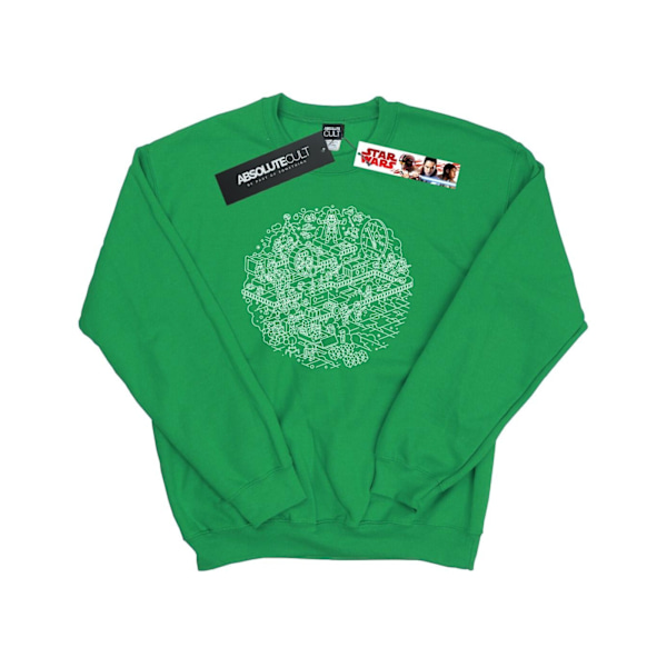 Star Wars Jul Dödsstjärnan Sweatshirt M Irländsk Grön Irish Green M
