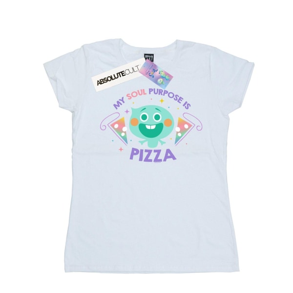 Disney Womens/Ladies Soul 22 Soul Syftet är Pizza Cotton T-Shi White S