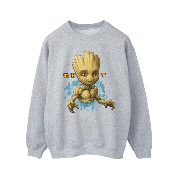 Guardians Of The Galaxy Mens Groot Flowers Sweatshirt S Sports Sports Grey S