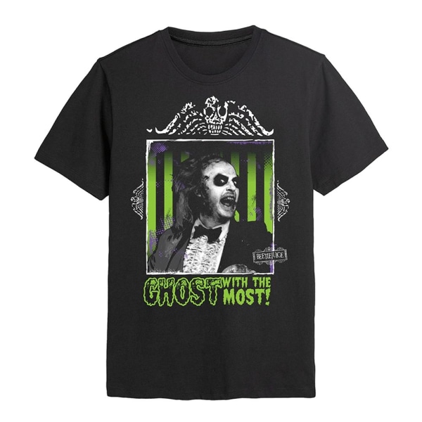 Beetlejuice Unisex Adult Ghost With The Most T-Shirt S Svart Black S