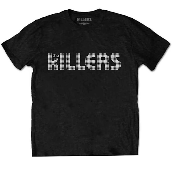 The Killers Unisex Adult Dotted Cotton Logo T-Shirt XXL Svart Black XXL