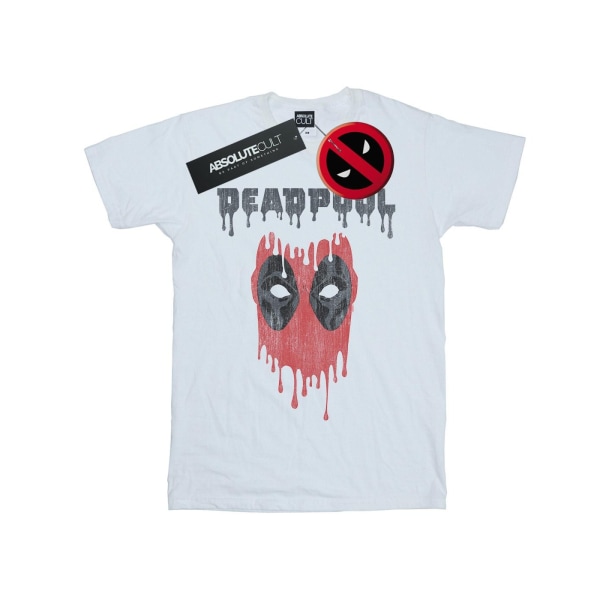 Marvel Deadpool Droppande Huvud T-shirt 5XL Vit White 5XL