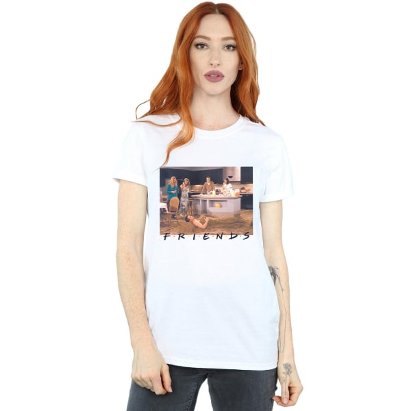 Friends Womens/Ladies Joey Mermaid Cotton Boyfriend T-Shirt XL White XL