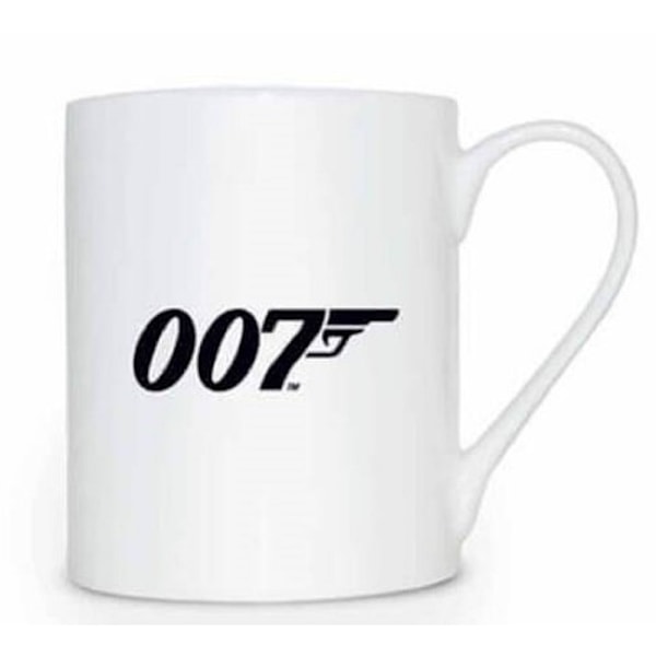 James Bond 007 Mugg i benporslin, en storlek, vit White One Size