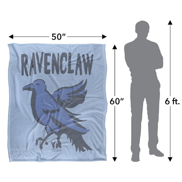 Harry Potter Ravenclaw Doodle Filt En Storlek Flerfärgad Multicoloured One Size