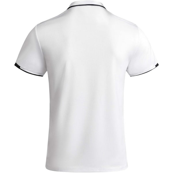 Roly Herr Tamil Kortärmad Polotröja 3XL Vit/Svart White/Solid Black 3XL