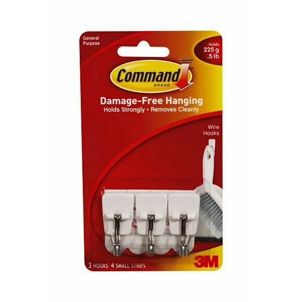 Command General Purpose Adhesive Wire Hooks (7-pack) En storlek White One Size