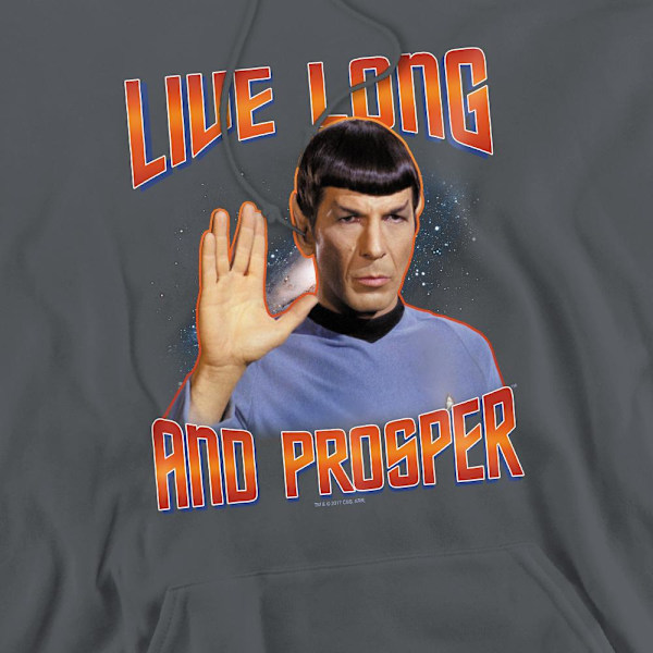 Star Trek: The Original Series Herr Live Long and Prosper Spock Charcoal S